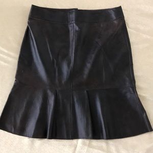 Phillipe Adec “leather” Skirt
